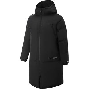 李宁户外CF溯丨长款羽绒服男士新款连帽宽松上衣冬季鸭绒运动服