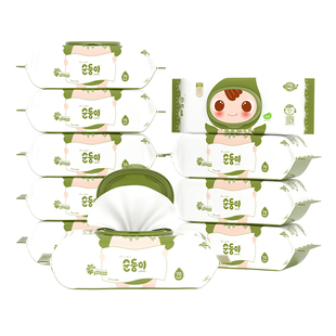 【弯弯推荐】顺顺儿韩国进口新生婴儿专用手口湿巾宝宝湿巾纸