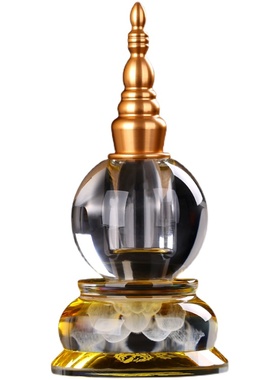 水晶菩提塔装藏供养家用佛堂舍利子塔结缘嘎乌瓶佛塔钟塔法器摆件