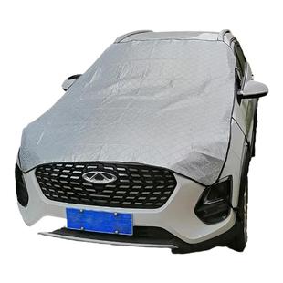 汽车前挡风玻璃遮雪挡防晒罩引擎机盖防霜挡光板半罩车衣四季通用