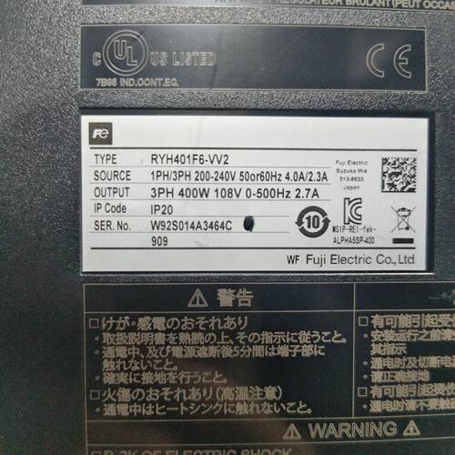 溢价-伺服驱动器RYH401F6-VV2，400W功率，三相2