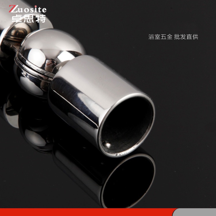 304不锈钢圆管连接件淋浴房拉杆配件窗帘杆连接器万向接头