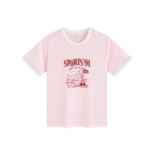 安踏儿童水果T女童短袖T恤衫2026夏季新款纯棉短t半袖可爱上衣