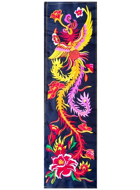 凤凰刺绣机绣片畲族演出服装辅料