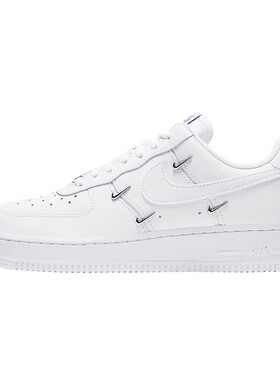 Nike耐克女鞋空军一号运动鞋白蓝四勾AF1低帮休闲板鞋CT1990-100