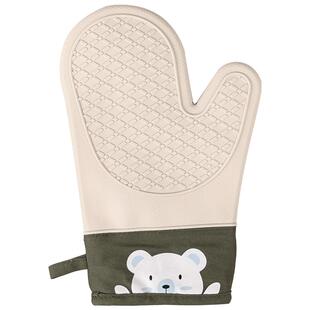 微波炉手套隔热防滑厨房烘焙烤箱手套防烫加厚耐高温可爱硅胶手套