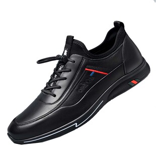 蜘蛛王男鞋2025秋冬季新款休闲皮鞋男士真皮牛皮加绒软底运动鞋子