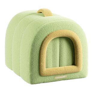 狗窝封闭式安全感四季通用可拆洗狗狗睡窝猫窝睡垫柴犬小型中型犬