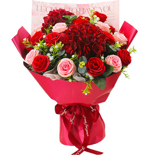 仿真花束成品大束手捧花永生颁奖舞台献花交车假花拍照教师节绢花