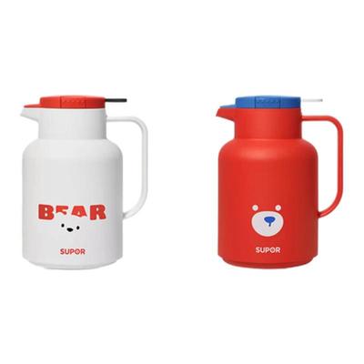 苏泊尔大容量红胆玻璃内胆保温壶