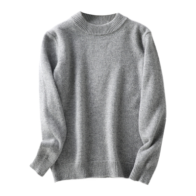 儿童羊毛衫半高领男童套头毛衣女童薄款针织打底衫纯色中大童加厚