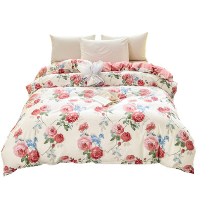 全棉斜纹简约被套单件纯棉