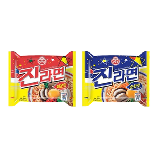 【满5袋包邮】韩国进口不倒翁真拉面热拉面泡面芝士面速食品袋装