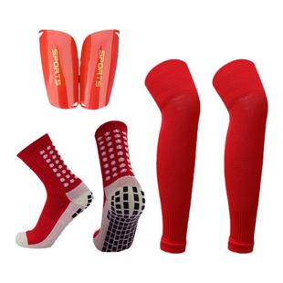 专业防滑足球袜子中筒男成人儿童款长筒过膝袜套小腿防护挡板装备