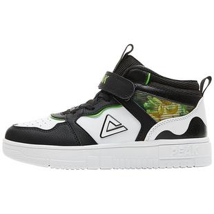 匹克童鞋儿童运动鞋冬季中大童加绒加厚保暖棉鞋男童高帮防滑棉鞋