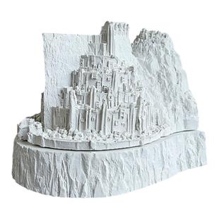 指环王魔戒霍比特人周边米那斯提力斯白城模型创意水泥烟灰缸摆件