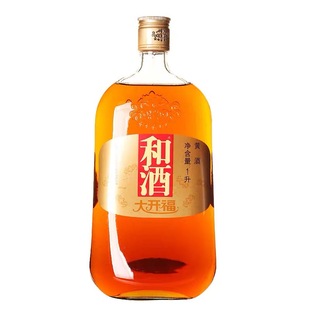 和酒大开福五年陈上海老酒海派特型半干黄酒 1L*6瓶整箱价
