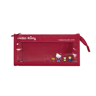 三丽鸥HelloKitty透明笔袋大容量女孩学生收纳文具盒高颜值ins风