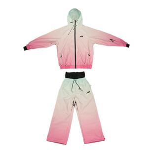 KEEPMONEY冰淇淋色系渐变新款滑雪服女套装单板防水保暖加厚雪服