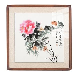 付文一手绘真迹国画花鸟卧室书房客厅中式古典装饰挂画带框装裱