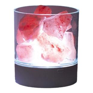 桌面氛围灯酒吧桌灯小夜灯水晶岩石灯台灯装饰盐灯电脑餐桌外摆件