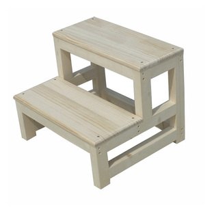 实木楼梯木梯子梯凳家用2步梯子爬梯登高梯小梯子活动木梯