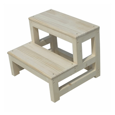 实木家用2步活动小梯子