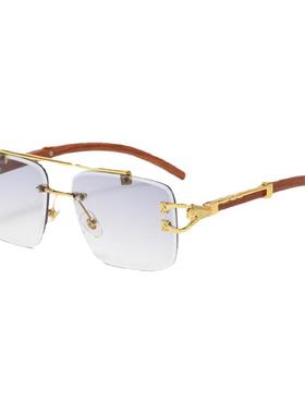 豹子腿太阳眼镜复古眼镜双梁