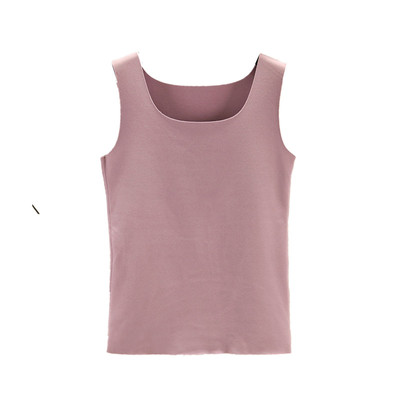 德绒无痕棉质自发热打底保暖背心