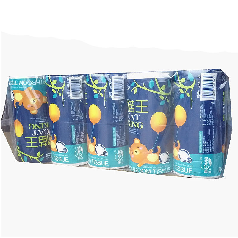 猫王卫生纸产妇用纸中长卷纸生活用纸家用卫生纸1500克/提