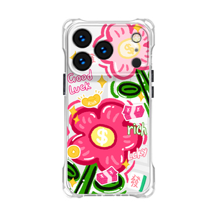 天天有钱花~旋转支架适用iphone17手机壳带挂绳15斜挎可背iphone16promax四角防摔13手腕小米14新年12挂件p80