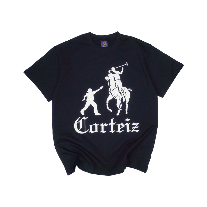现货CORTEIZ恶魔岛短袖T恤修身嘻哈BOXY美式DRILL紧身健身小领口