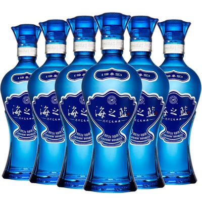 洋河海之蓝52度绵柔浓香白酒