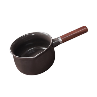 藤婆耐高温陶瓷小奶锅无涂层单柄小砂锅一人食家用汤锅电磁炉专用