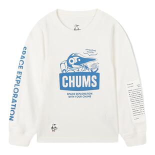 CHUMS洽洽鸟户外运动休闲长袖T恤宇宙主题儿童印花卫衣CH21-1411