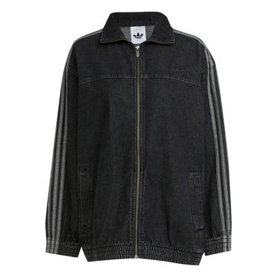 adidas阿迪达斯三叶草女子DENIM OS运动健身夹克外套JY2897