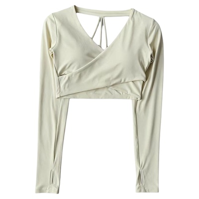 瑜伽服女秋冬带固定胸垫健身衣