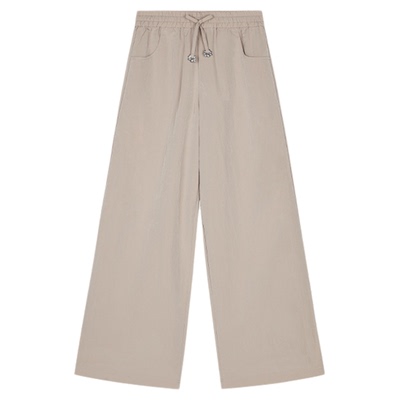 ASH女装春秋款Nespresso纯色系带女梭织长裤