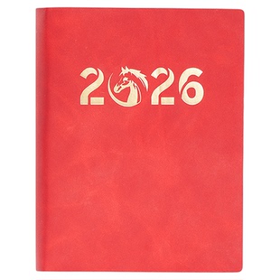 2026年b6日程本计划表新款便携笔记本子工作日志记事日记本365天效率手册每两日一页自律打卡时间管理定制