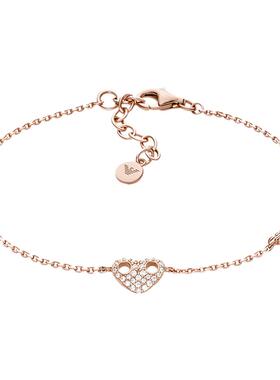 阿玛尼女士手链 轻奢时尚高级小众感气质爱心LOVE手链送女友礼物