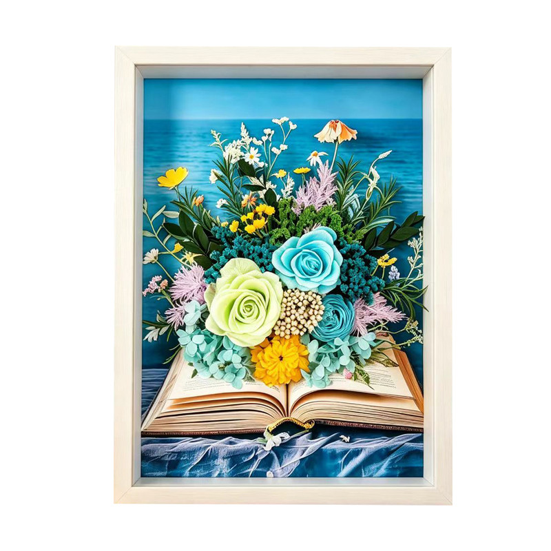 云南真干花永生花束成品相框装饰画摆件开业闺蜜教师节日乔迁礼物