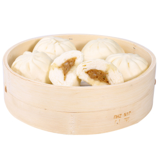 佛山金城滑肉包生肉包生煎包早餐包子早点茶点点心团购装420g12个