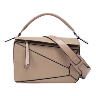 BOAT TAIL&CK轻奢简约撞色真皮盒子包包女款2025新款通勤斜挎包