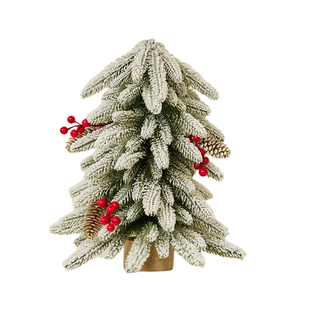 圣诞节家用桌面迷你摆件全PE加密圣诞树倒绑诺贝松装饰品拍照道具