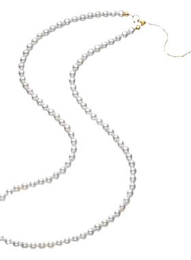 珍珠项链女纯银锁骨轻奢小众