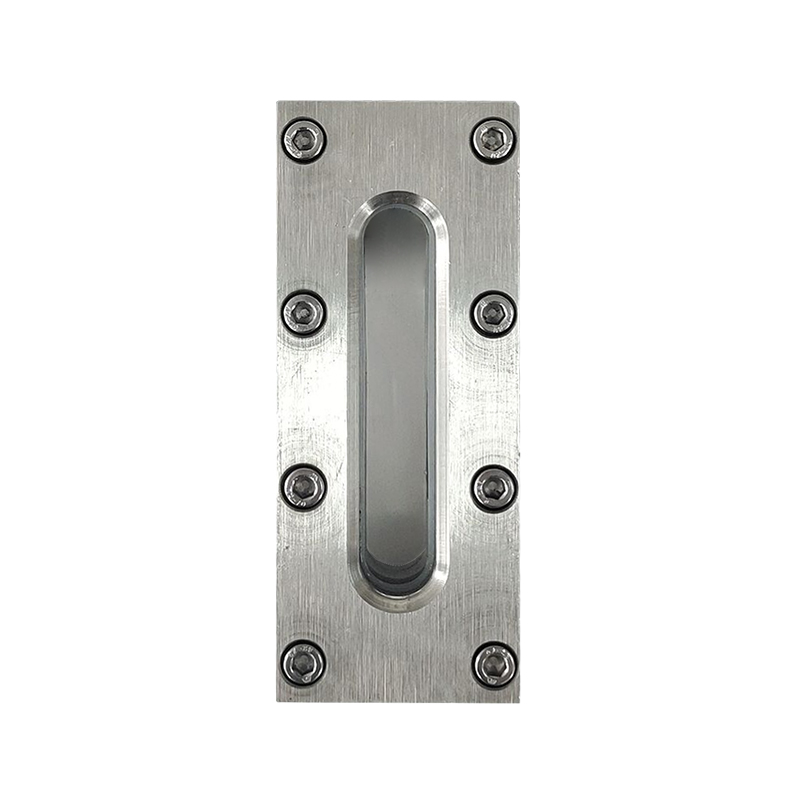 304不锈钢外六角长条视镜长方形对夹视镜观察镜平板液位计框型200