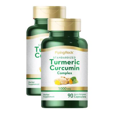 美国原装姜黄素turmeric1000mg 黑胡椒精华胶囊 高含量姜黄粉胶囊