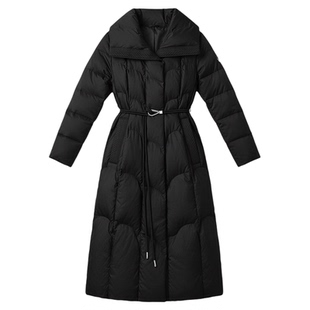 齐黛高端大牌妈妈羽绒服女款冬季中长款2025新款加厚过膝保暖外套