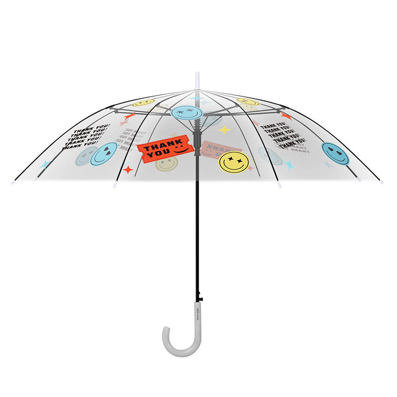 新品天堂伞透明公主半自动晴雨伞