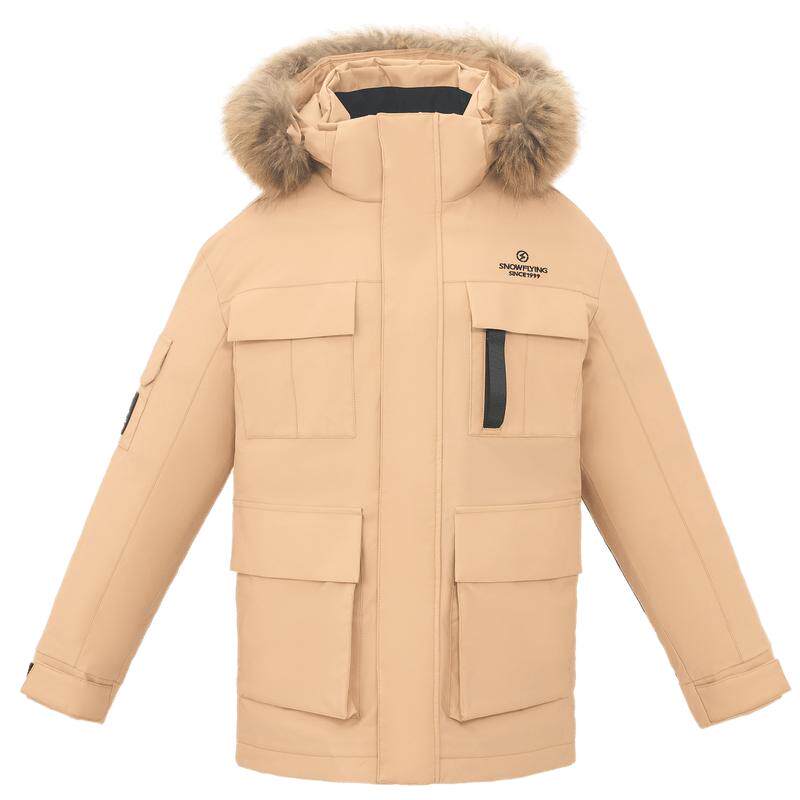 户外羽绒服雪中飞大毛领